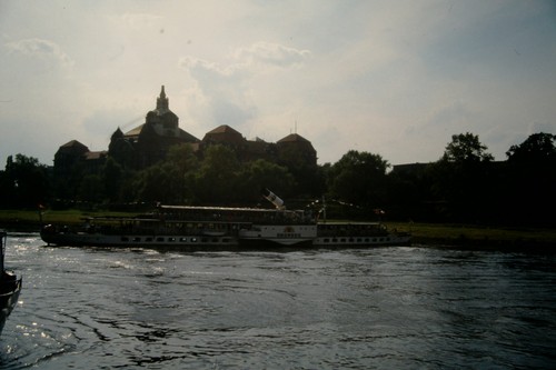 Dia schaufelraddampfer dresden - dia,