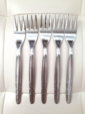 DDR - ABS GASTRO BESTECK  Kuchengabel  5 DDR Kuchengabeln  Edelstahl VEB Riesa