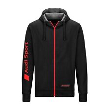 Original Audi Sport Herren Kapuzen Sweatjacke schwarz M L XL XXL -NEU-