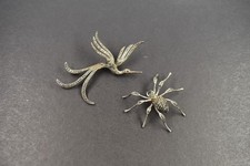 2 antike Tierbroschen Silber