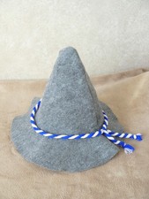 Seppelhut Wiesnhut Zipfelhut grau blau/weiß Oktoberfest neu