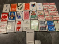 26 x Skat Karten Konvolut Sammlung meist mit Werbung und OVP