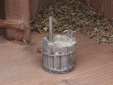 Krippenzubehör - Holzzuber