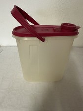 Tupperware MUNDSCHENK-Retro Saft/Milchkanne, 2 l, Tragegriff u. Deckel rot