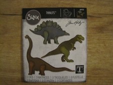 Stanzschablone Sizzix Thinlits Tim Holtz 664155 Prehistoric Saurier T-Rex  RAR