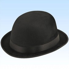 Schwarzer bowler hut melone - bowler,