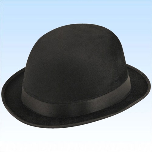 Schwarzer bowler hut melone - bowler,