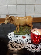 Alte Krippenfigur Stier Gips Dürer Krippenfigur PGK