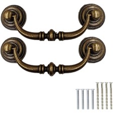 Schubladengriffe Messing antik