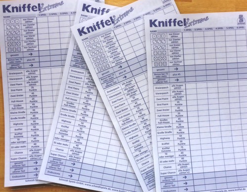 Kniffel extreme laminierte - extreme, 4