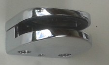 Glas Tablar Bodenträger Klemmhalter Holz Chrom Wandhalter Glasboden H3008