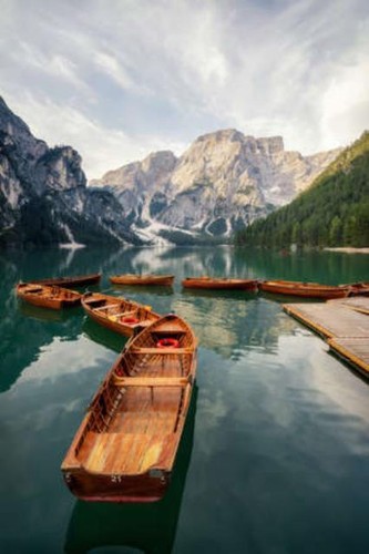 Wandbild pragser wildsee - wildsee,