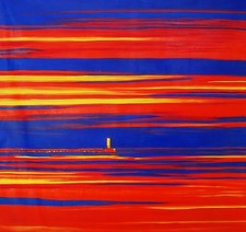 80cm x 80cm handgemaltes