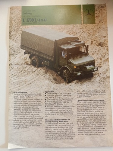 Original prospekt unimog - unimog, u1700