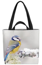 Blaumeise winter vogel tasche - vogel,