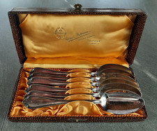 6 tlg. Besteck versilbert Martin 90 Löffel Esslöffel Silberauflage Buthmann