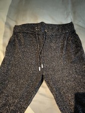Elegante Glitzerhose schwarz