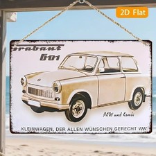 Blechschild Trabant 601 DDR