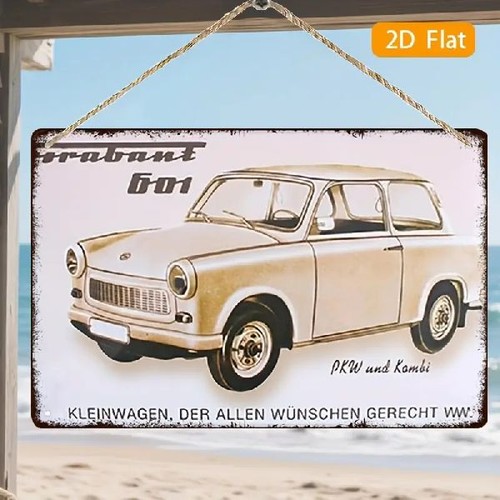 Blechschild trabant 601 ddr - blechschild,