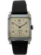 Art Deco Herrenarmbanduhr Kasta Handaufzug mit neuem Armband, funktioniert