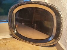 Servierplatte, WMF, Cromargan oval 30 cm x 22,5 cm "Baroque" geprägter Rand Top