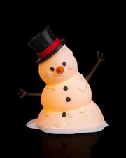 Weihnachtlicher LED Schneemann (3D-Druck) – Festliche Dekoration für e-Kerze