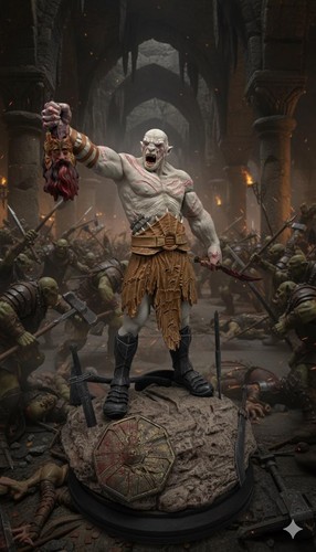 Azog statue 34cm der - azog,
