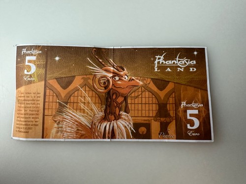 Phantasialand geldschein - geldschein, 5
