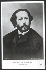 Klassische Musik - Edouard Lalo französischer Komponist & Geiger RP Postkarte - AN