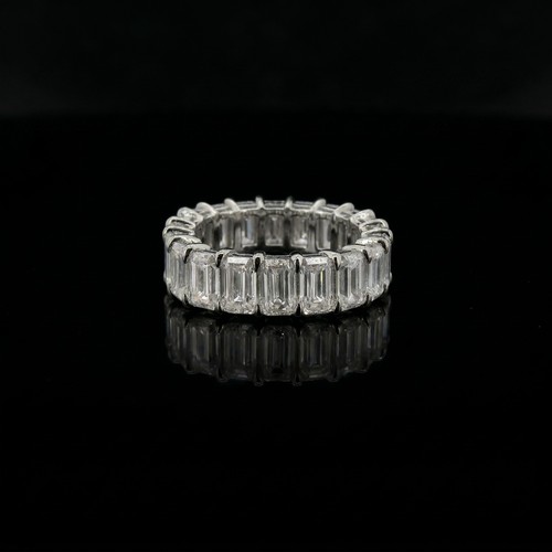 Emerald cut moissanite ring - cut,