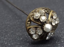 Hutnadel antik lang Art Deco