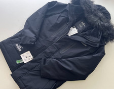 HOLLISTER Damen Winterjacke Größe S schwarz gefüttert mit Kapuze NEU