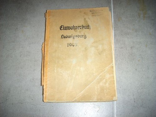 Ludwigsburg einwohnerbuch der - ludwigsburg,,