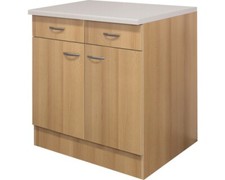 Flex Well Unterschrank mit Schublade und Drehtür Nano BxTxH 80 x 60 x 85 cm buch