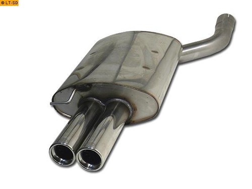 Fox endschalldämpfer 2x76mm - endschalldämpfer,