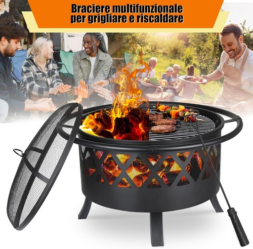 Feuerschale mit funkenschutz - mit,
