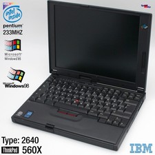 NOTEBOOK IBM THINKPAD 560X TYPE 2640 2640700 PENTIUM MMX 4GB LAPTOP WINDOWS 95