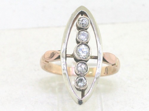 Antiker diamant ring 585 - diamant, gold