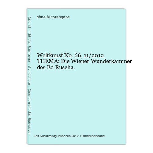 Weltkunst 11 2012 - no., 11/2012