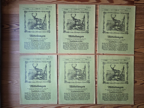 Alte jagdzeitung - 6x,