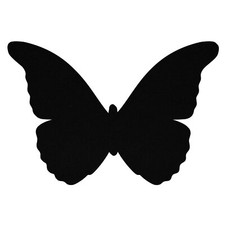 Schwarzer filz schmetterling - schwarzer,