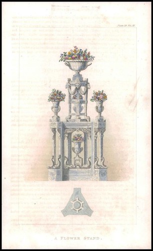 1820 antike aquatinta - um,