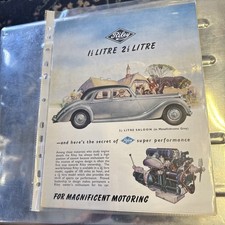 Riley RM 1,5 Liter RME & 2,5 Liter RMF 1952-1953 UK Market Foldout Sale Brochure
