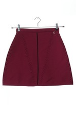 VERSACE JEANS Glockenrock Damen Rock Gr. DE 34 rot-wollweiß-schwarz Casual-Look