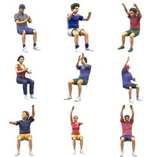 Zuschauer sitzend Figuren Set