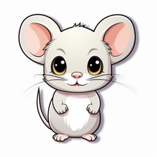 Car Decal Sticker Mouse Decal