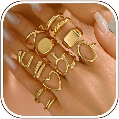 Stück gold silber chunky - 12,