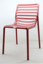 Nardi Doga Bistro Stuhl Esszimmerstuhl Küchenstuhl Gartenstuhl Polypropylen rot