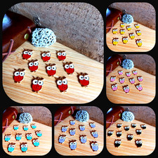 10 Stück Emaille Anhänger