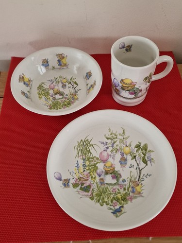 Vintage mousykins china trio - mousykins,